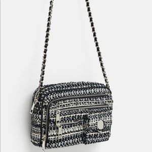 NWT Zara tweed crossbody bag